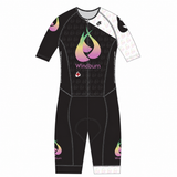 Windburn Harlequin “X” PERFORMANCE Aero Short Sleeve Tri Suit (Name/Country)