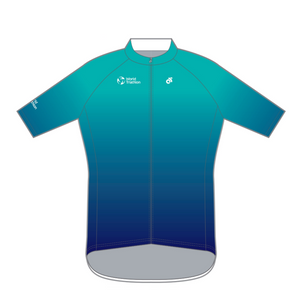 WT Teal Fade Cycling Jersey