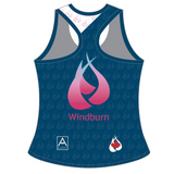 Windburn Magenta "X" Bella Racerback Singlet