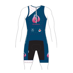 Windburn Magenta "X" Apex Tri Suit