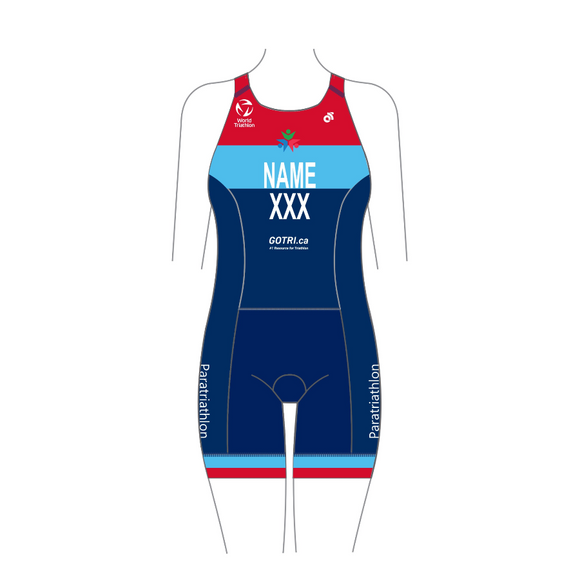 Paratriathlon Ontario APEX Women Specific Tri Suit (Name & Country)