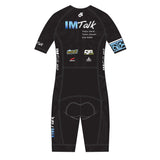 IMTalk Blue Performance Aero Short Sleeve Tri Suit