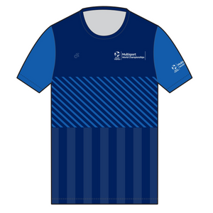 WMC Blue Geo Run Top