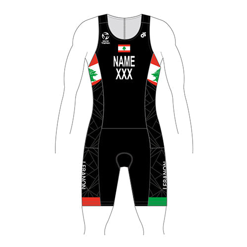 Lebanon World Tri Suit - NAME & COUNTRY