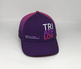WTCF TRI-ATH-LON Purple BOCO Running Trucker Cap