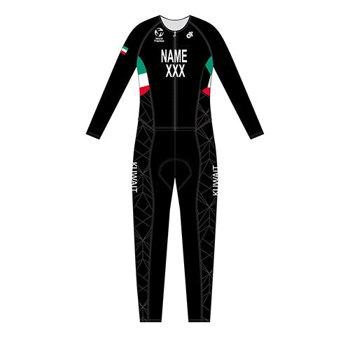 Kuwait Womens Full Body World Tri Suit - NAME & COUNTRY
