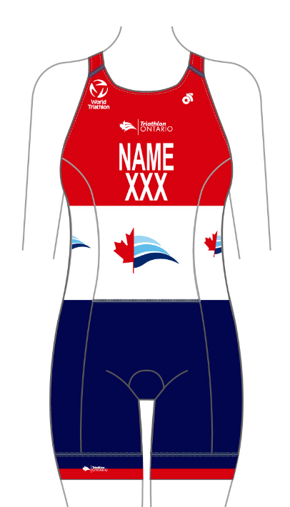 Triathlon Ontario Apex Woman's Specific Tri Suit (Name & Country)