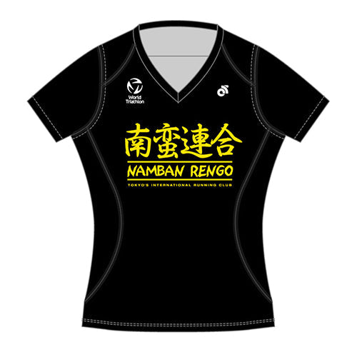 Namban Women's Short Sleeve Run Top - Black
